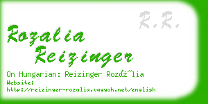 rozalia reizinger business card